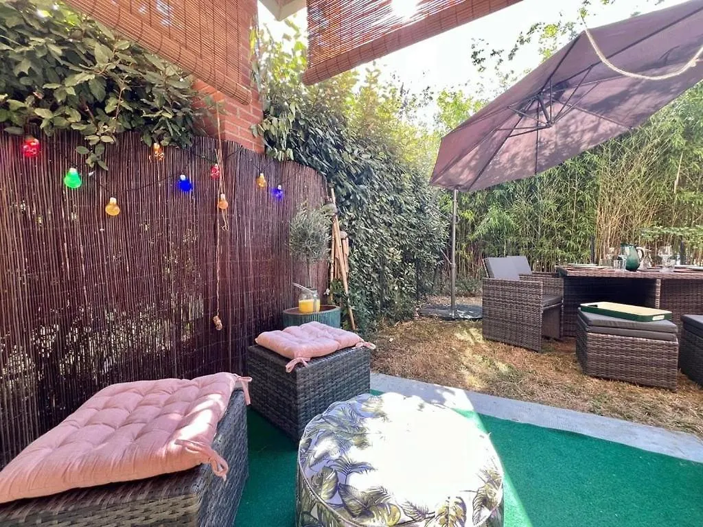 圖盧茲Le Ernest - Parking Inclus, Jardin Prive Et Piscine公寓 0*, 圖盧茲